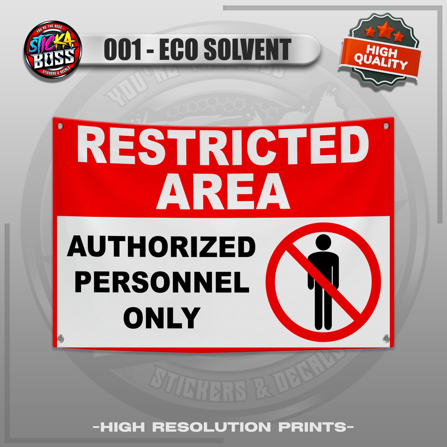 TARPAULIN SIGNAGES | NO PARKING, NO ENTRY, ETC. | TARPAULIN HIGH RESOLUTION UV PRINT【STICKABOSS】