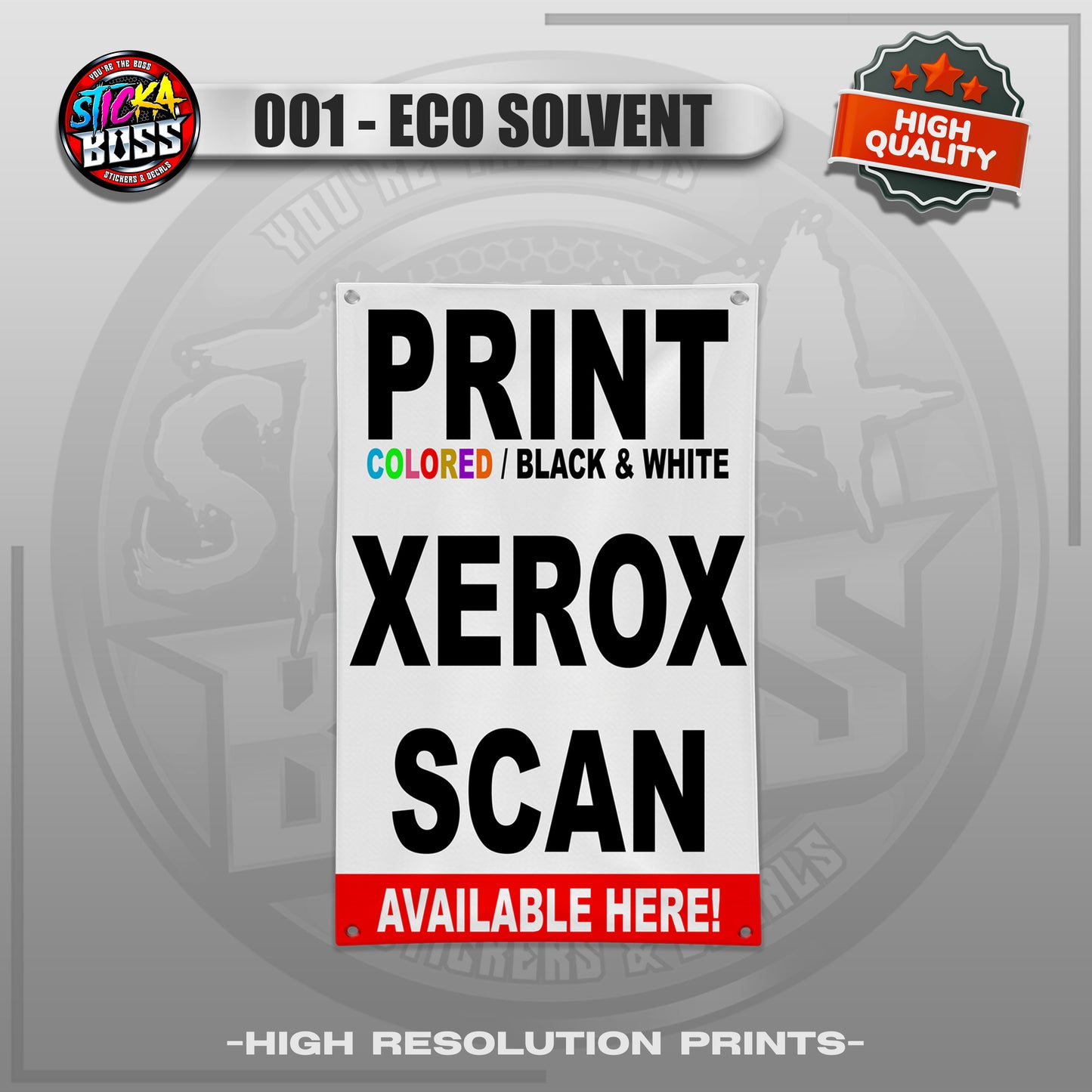 TARPAULIN PRINT, XEROX, SCAN, ETC. | TARPAULIN HIGH RESOLUTION PRINT【STICKABOSS】