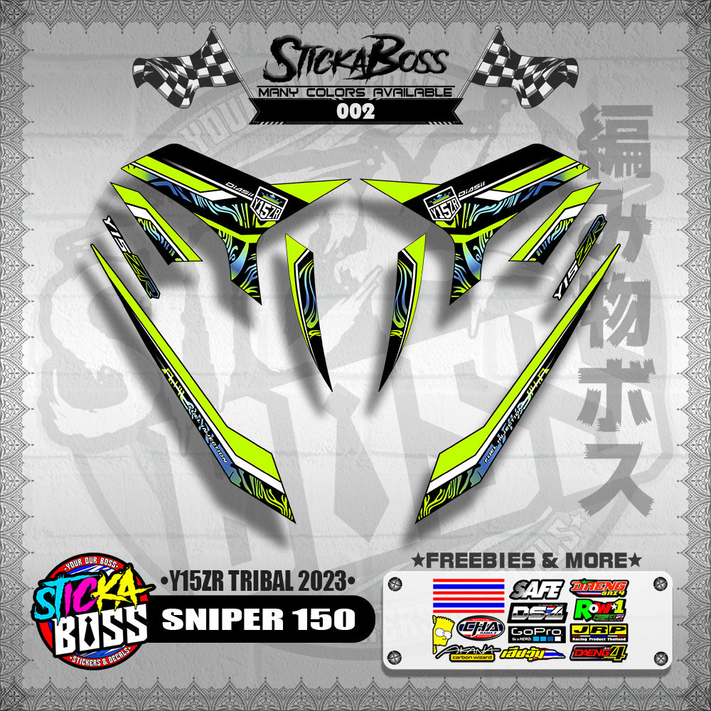 SNIPER 150 DECALS ( Y15ZR TRIBAL 2023 )【WITH FREEBIES】