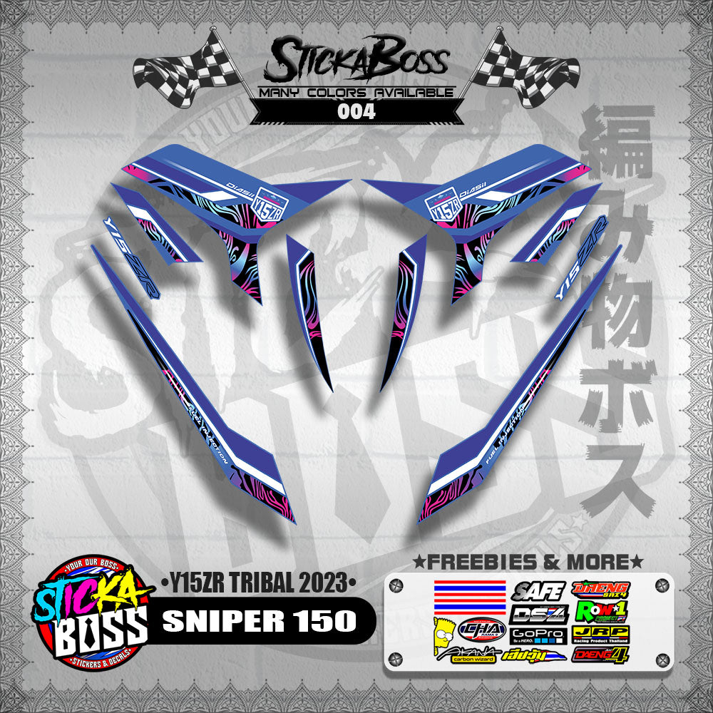 SNIPER 150 DECALS ( Y15ZR TRIBAL 2023 )【WITH FREEBIES】