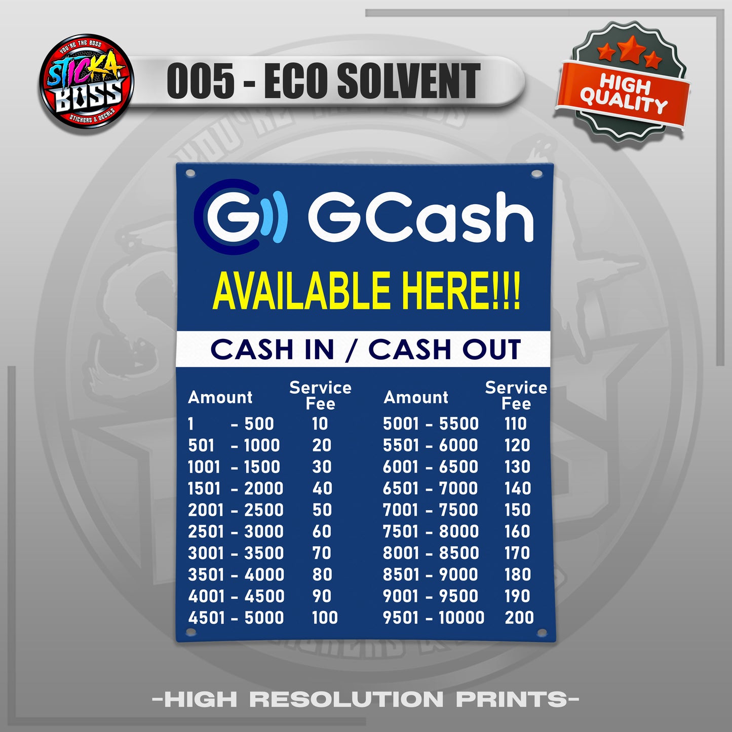 TARPAULIN CASH IN - CASH OUT RATES | TARPAULIN HIGH RESOLUTION PRINT【STICKABOSS】