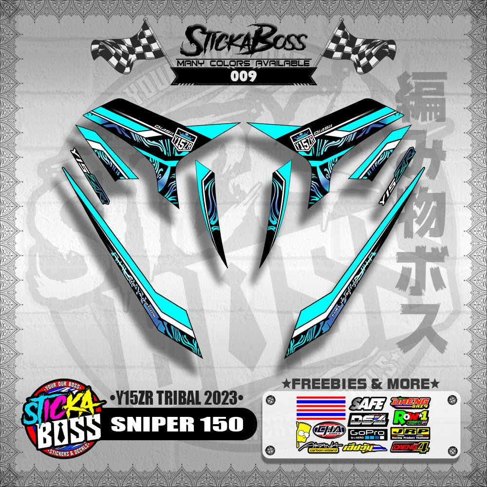 SNIPER 150 DECALS ( Y15ZR TRIBAL 2023 )【WITH FREEBIES】