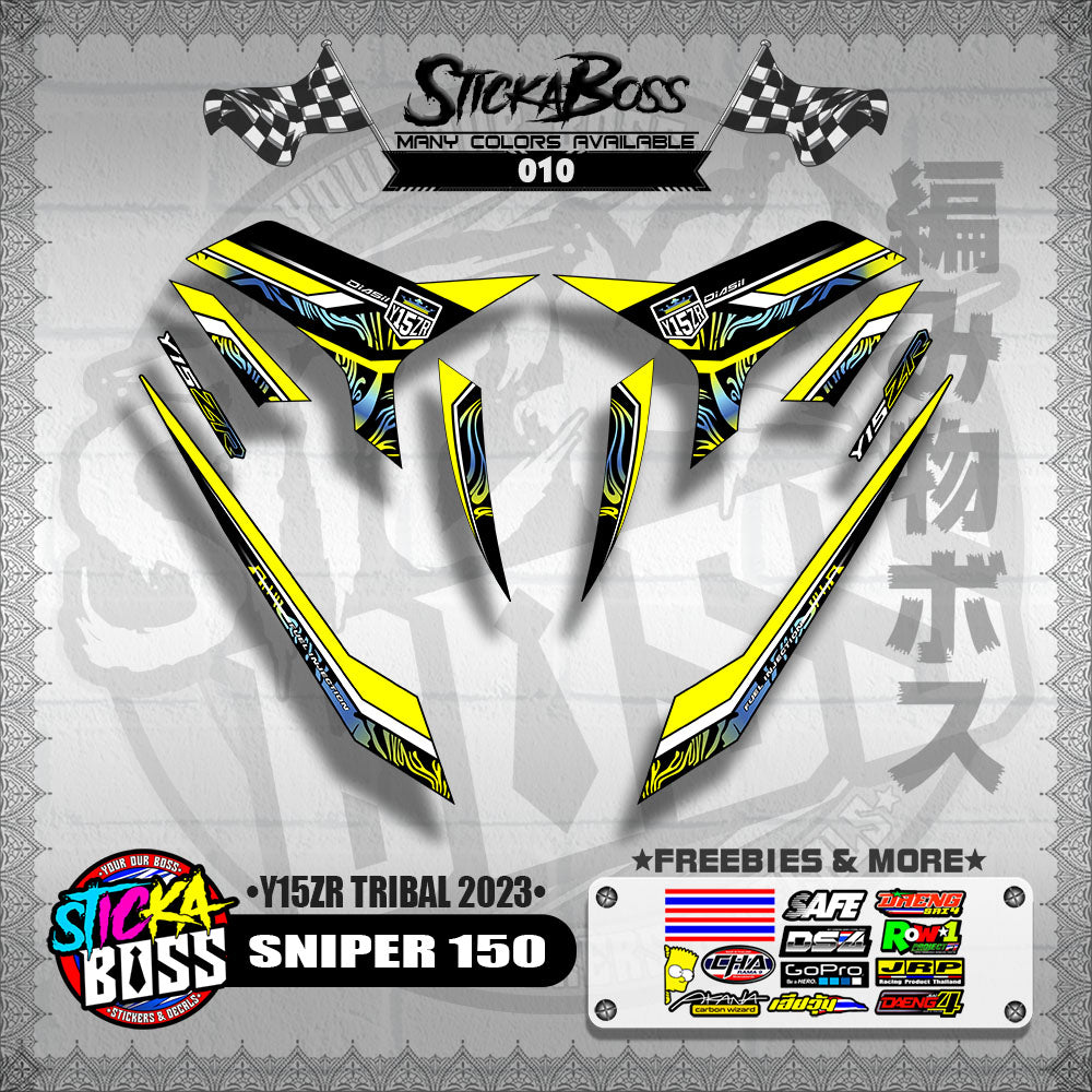 SNIPER 150 DECALS ( Y15ZR TRIBAL 2023 )【WITH FREEBIES】