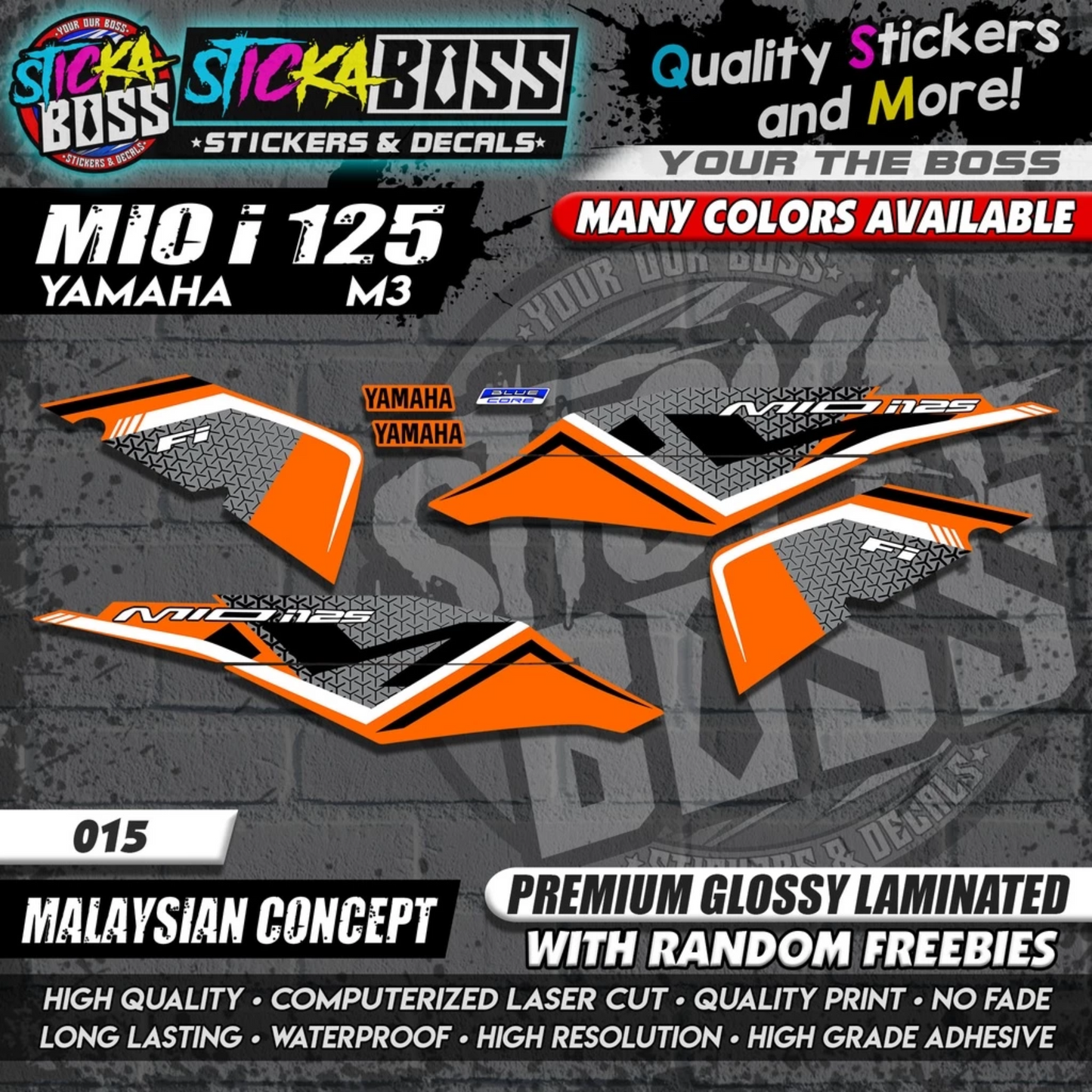 Mio i 125 Stock Decals M3 (Malaysian Concept)【WITH FREEBIES】