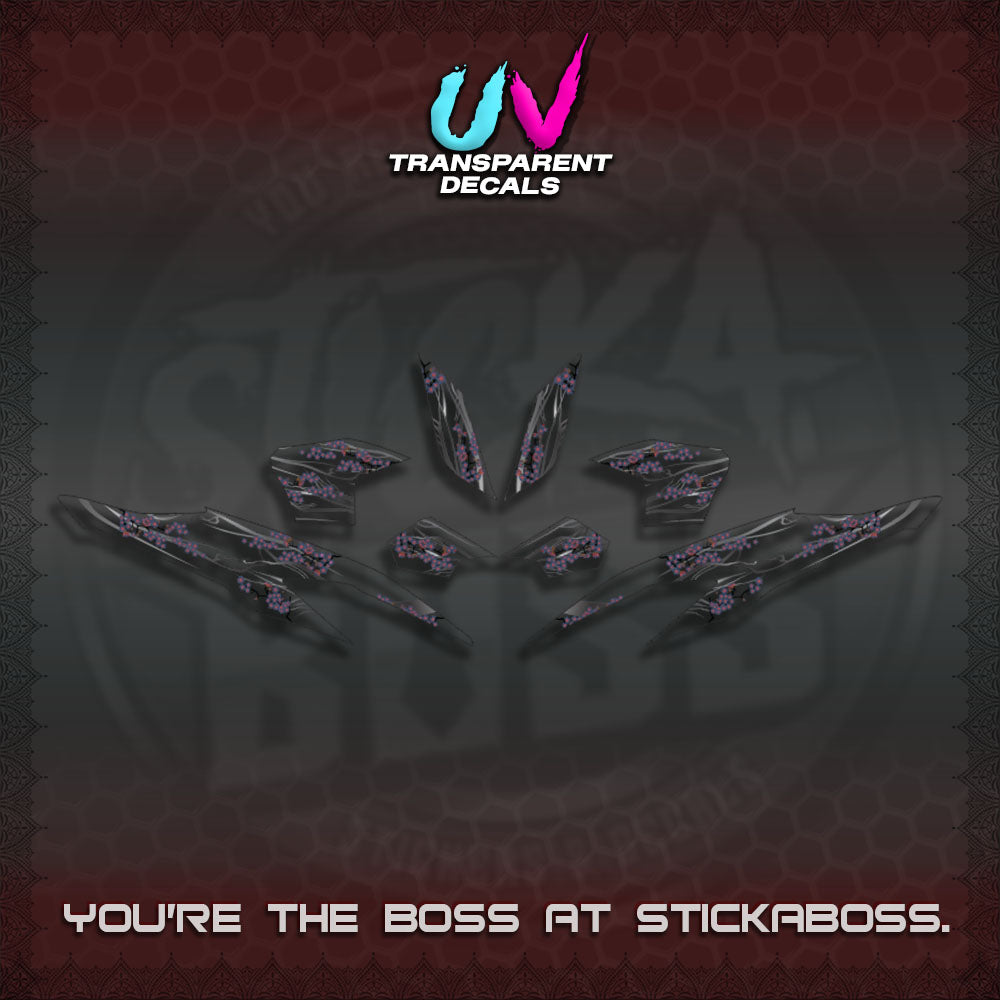 CLICK 125 V2 UV TRANSPARENT DECALS (2026 NEW SAKURA WIND)STICKER DECALS By STICKABOSS