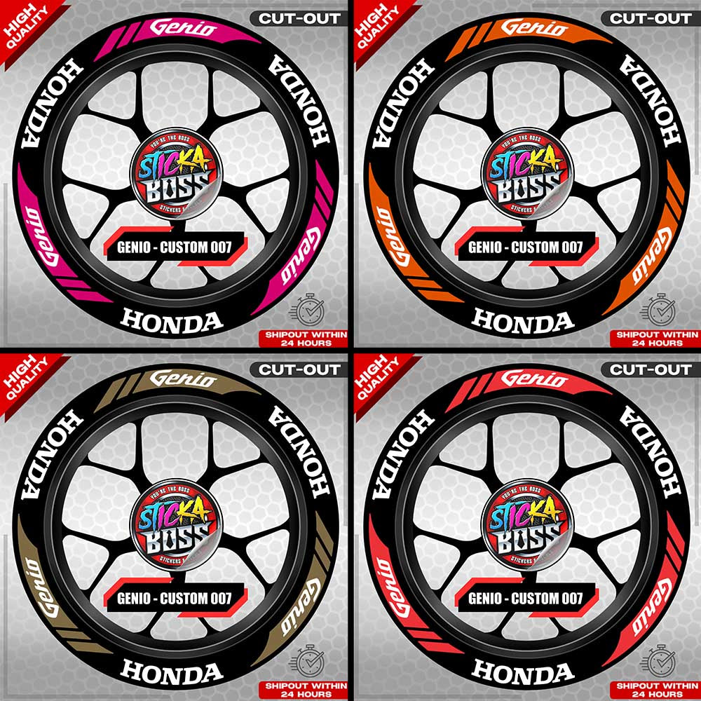 GENIO MAG STICKER SET ( 2 MAGS ) - CUSTOM 007 | VINYL WATERPROOF CUT-OUT DECALS