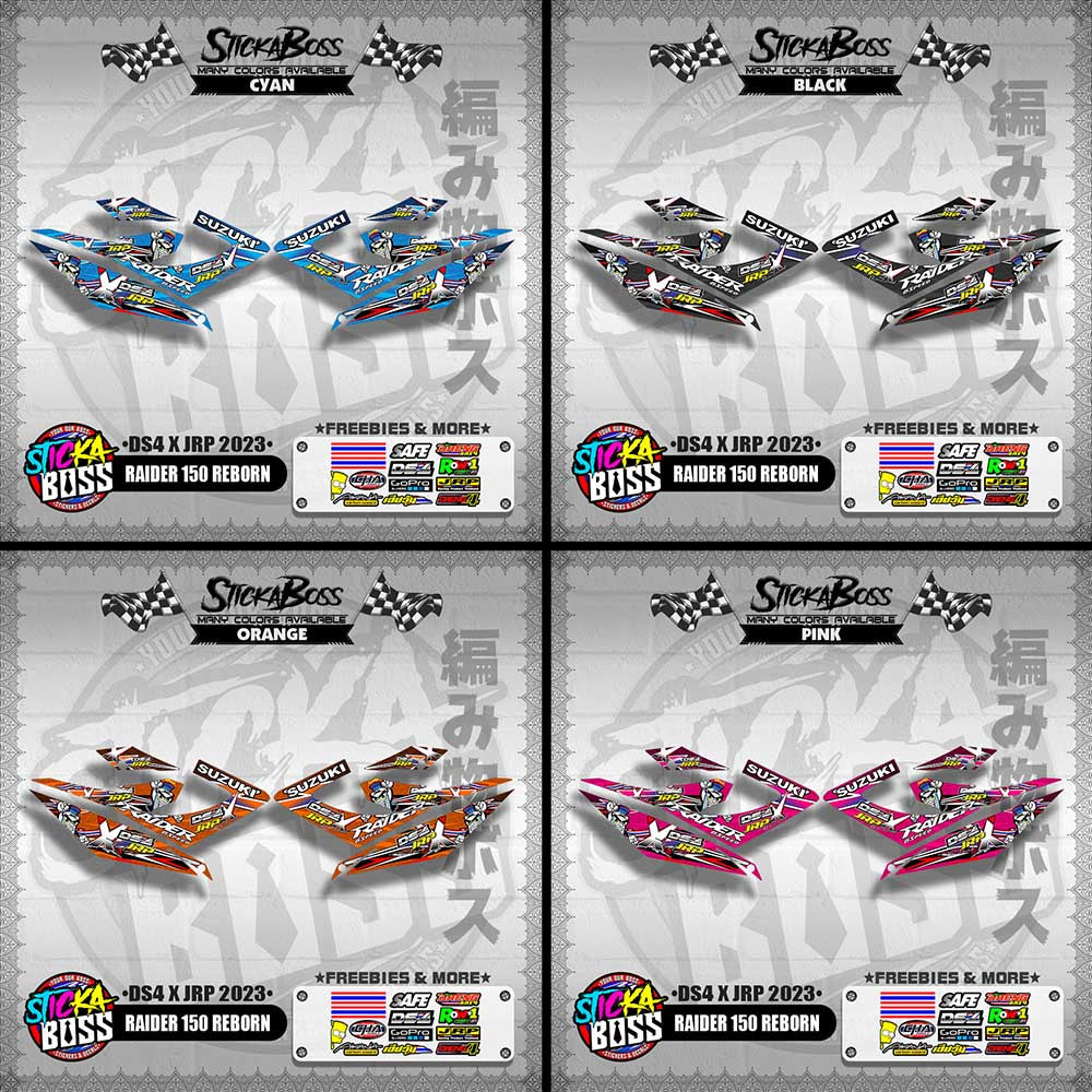 RAIDER 150 REBORN DECALS ( DS4 X JRP 2023 )【WITH FREEBIES】