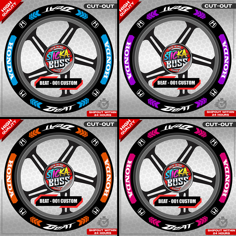 BEAT MAG STICKER SET ( 2 MAGS ) - 001 CUSTOM | VINYL WATERPROOF CUT-OUT DECALS