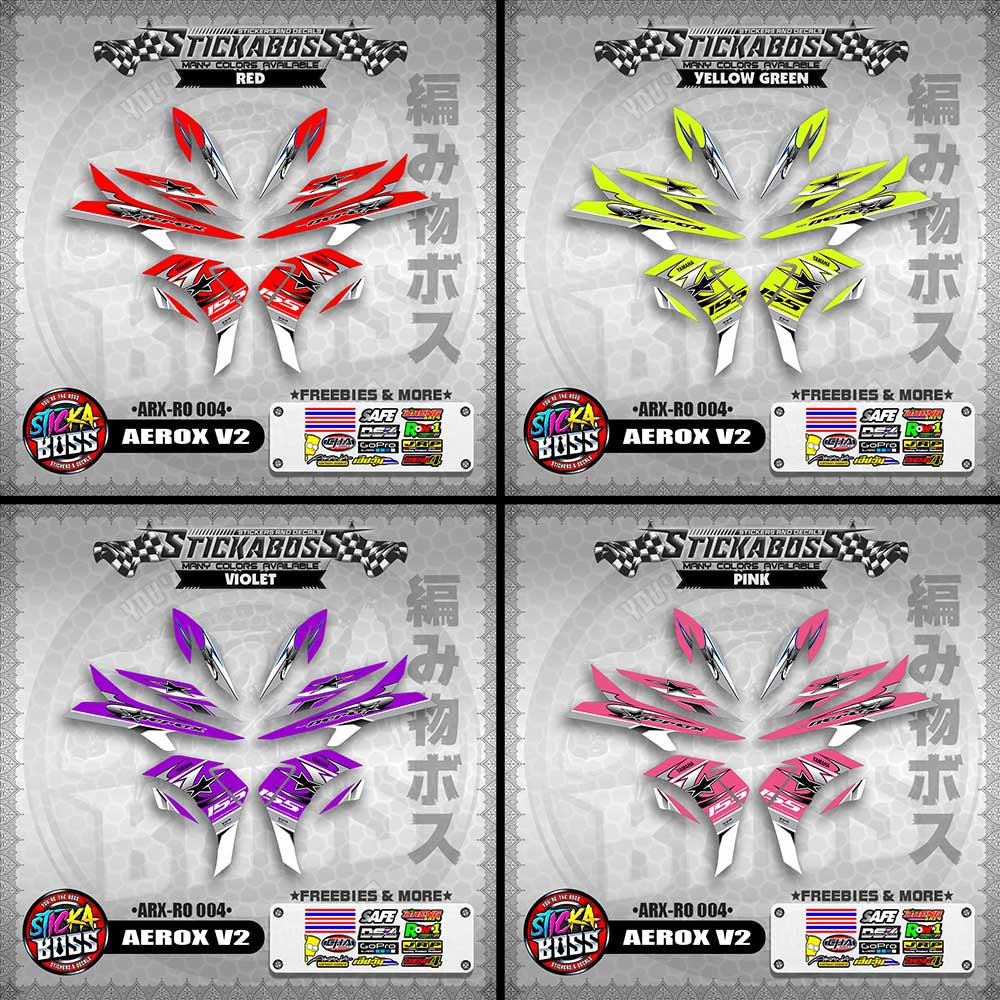 AEROX V2 INDO CONCEPT STICKER DECALS (ARX-RO 004)【WITH FREEBIES】