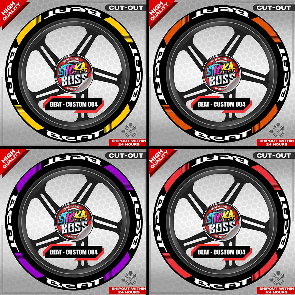 BEAT MAG STICKER SET ( 2 MAGS ) - CUSTOM 004 | VINYL WATERPROOF CUT-OUT DECALS