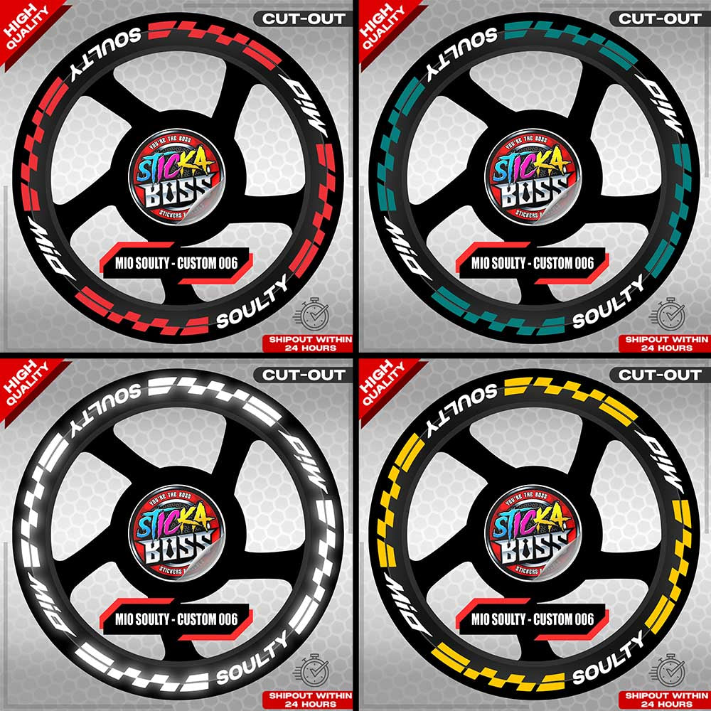 MIO SOULTY MAG STICKER SET ( 2 MAGS ) - CUSTOM 006 | VINYL WATERPROOF CUT-OUT DECALS