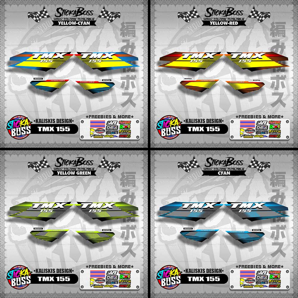 TMX 155 DECALS ( KALISKIS DESIGN )【WITH FREEBIES】