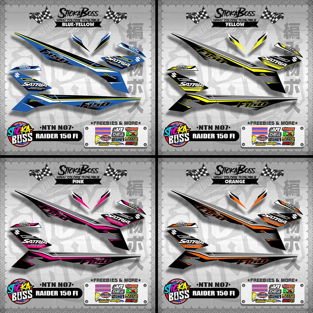 RAIDER 150 FI DECALS ( NTN N07 )【WITH FREEBIES】