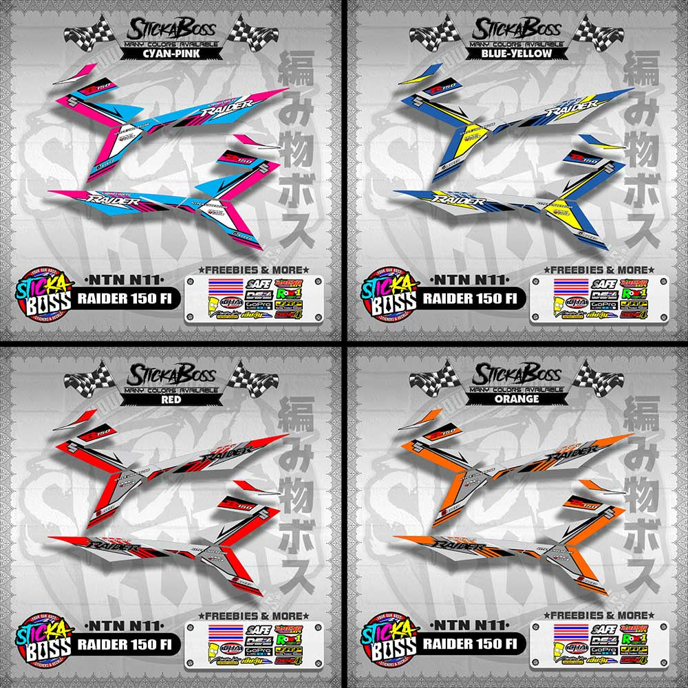 RAIDER 150 FI DECALS ( NTN N11 )【WITH FREEBIES】