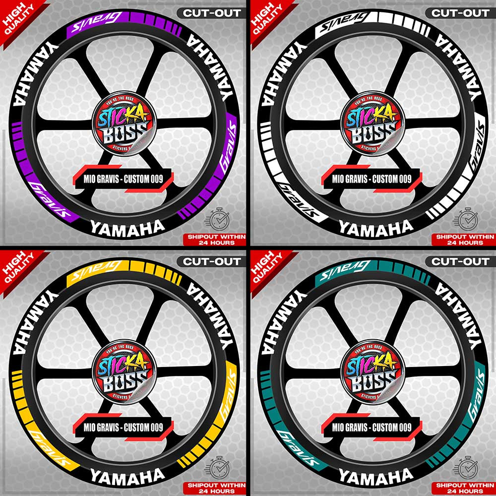 MIO GRAVIS MAG STICKER SET ( 2 MAGS ) - CUSTOM 009 | VINYL WATERPROOF CUT-OUT DECALS
