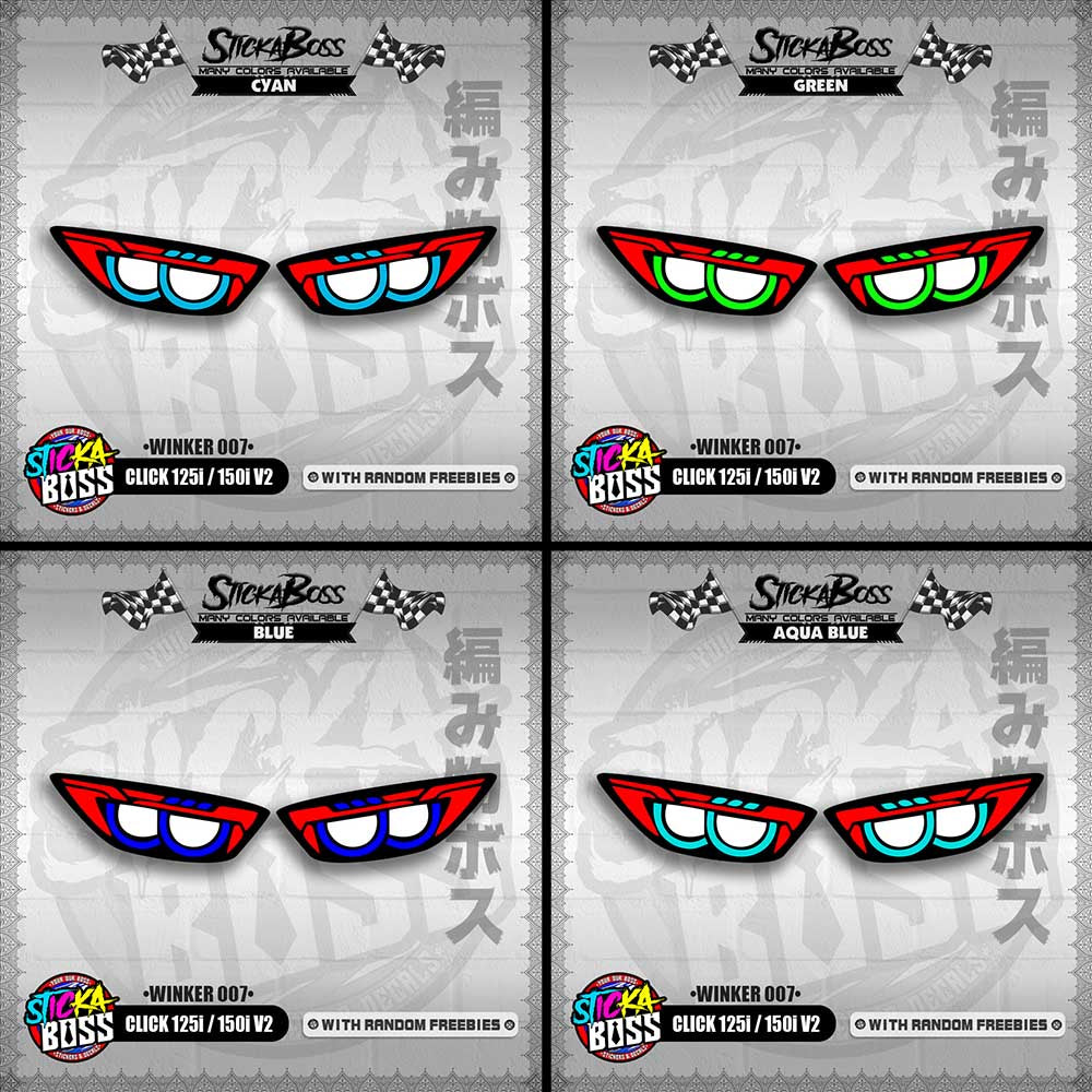 CLICK 125i / 150i V2 (WINKER 007) TRANSPARENT【WITH FREEBIES】