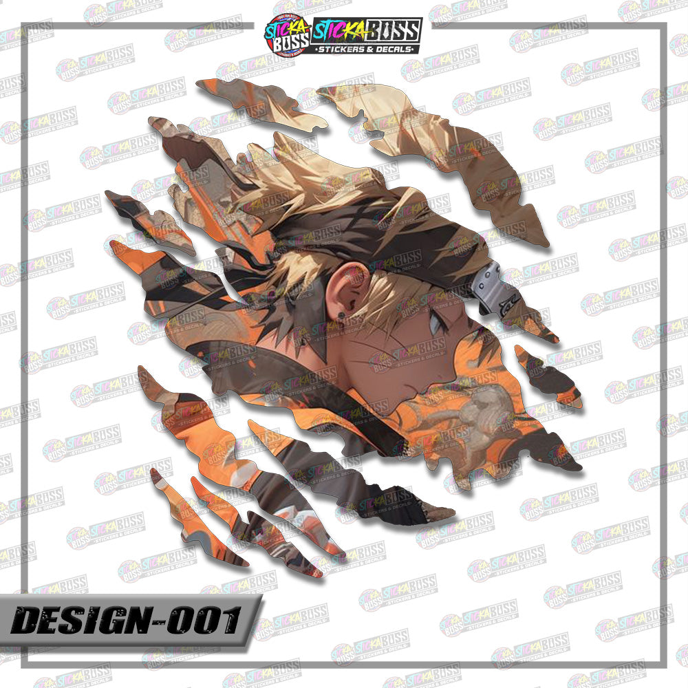 NARUTO PART 1 | ANIME SCRATCH STICKER【VINYL PRINTED】( LAMINATED / WATERPROOF )【Stickaboss】