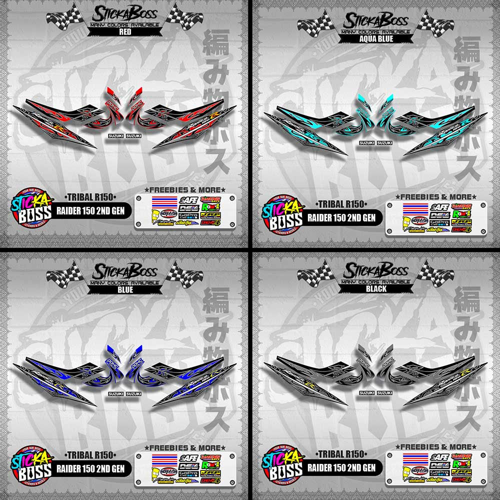 RAIDER 150 2ND GEN DECALS ( TRIBAL R150 )【WITH FREEBIES】