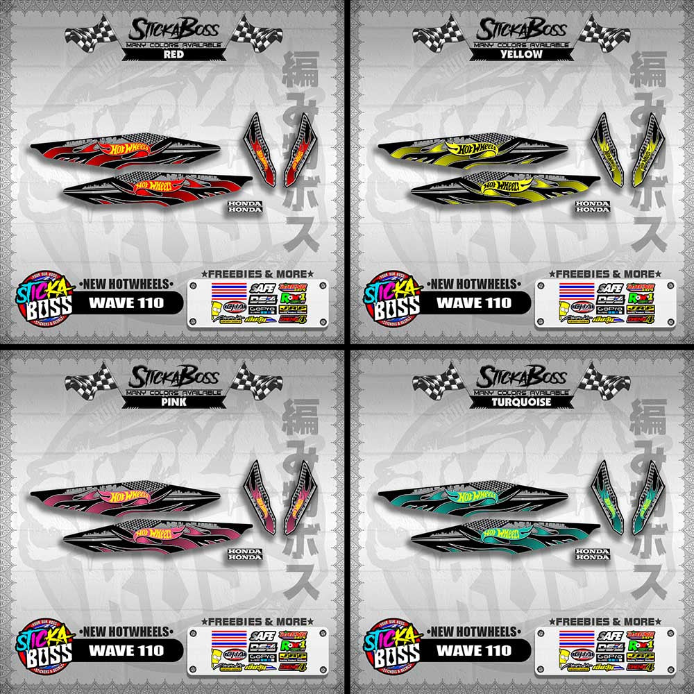 WAVE 110 DECALS ( NEW HOTWHEELS)【WITH FREEBIES】