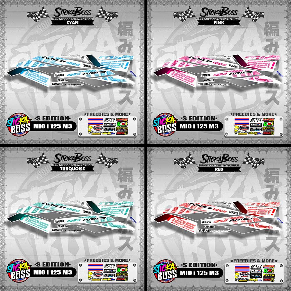 MIO i 125 M3 DECALS ( S EDITION )【WITH FREEBIES】