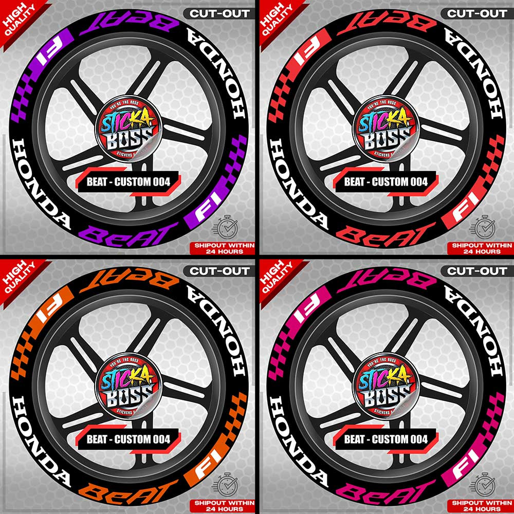 BEAT MAG STICKER SET ( 2 MAGS ) - CUSTOM 005 | VINYL WATERPROOF CUT-OUT DECALS