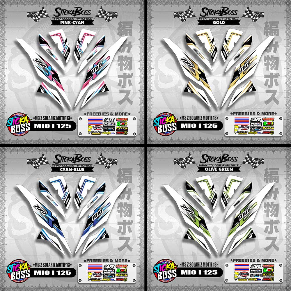 MIO I 125 DECALS ( M3 Z SOLARIZ MOTIF 13 )【WITH FREEBIES】