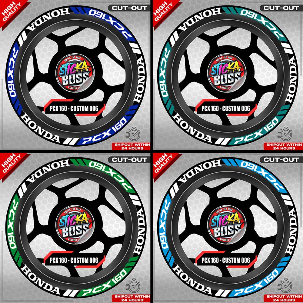 PCX 160 MAG STICKER SET ( 2 MAGS ) - CUSTOM 006 | VINYL WATERPROOF CUT-OUT DECALS