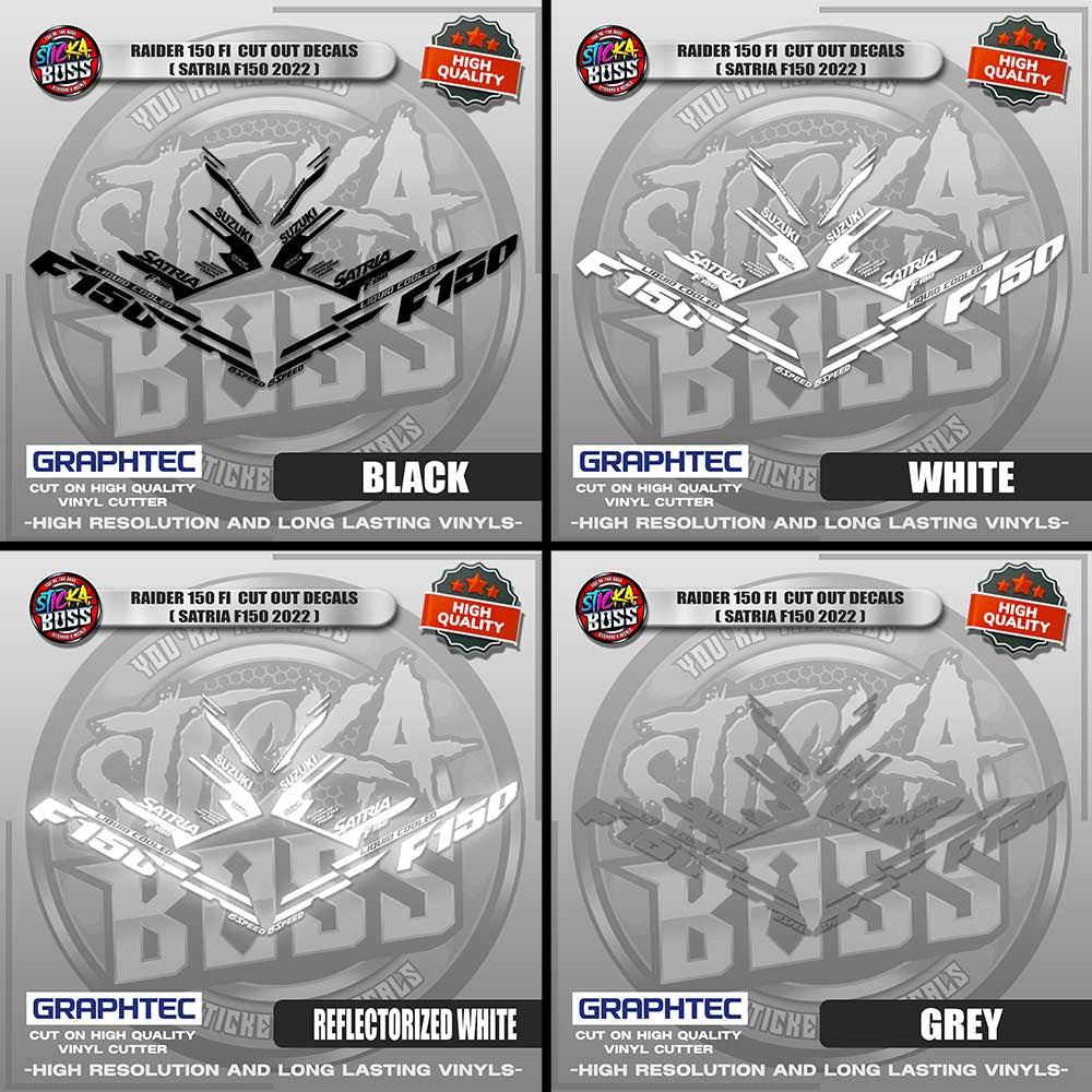 RAIDER 150 FI CUT OUT DECALS ( SATRIA F150 2022 ) | VINYL WATERPROOF CUT-OUT STICKER DECALS