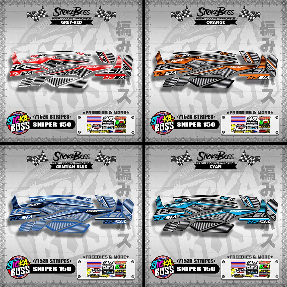 SNIPER 150 DECALS ( Y15ZR STRIPES )【WITH FREEBIES】