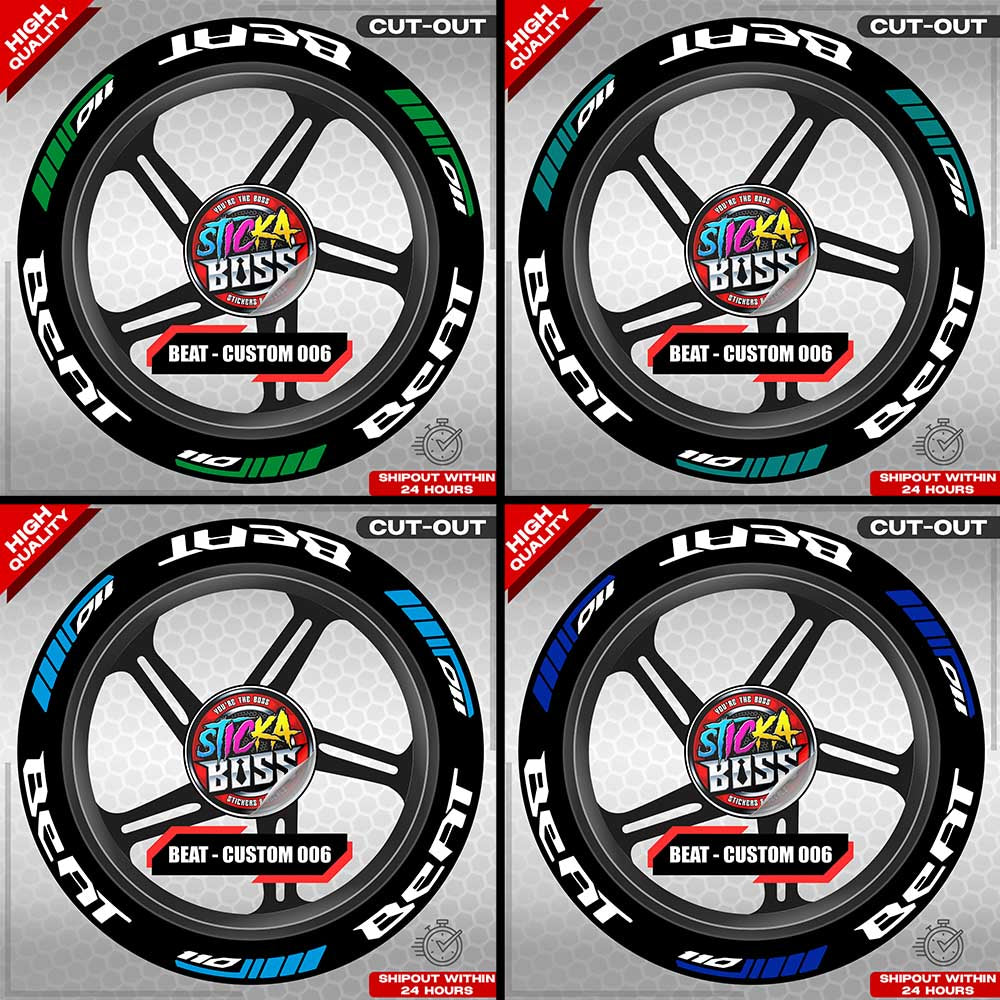 BEAT MAG STICKER SET ( 2 MAGS ) - CUSTOM 006 | VINYL WATERPROOF CUT-OUT DECALS