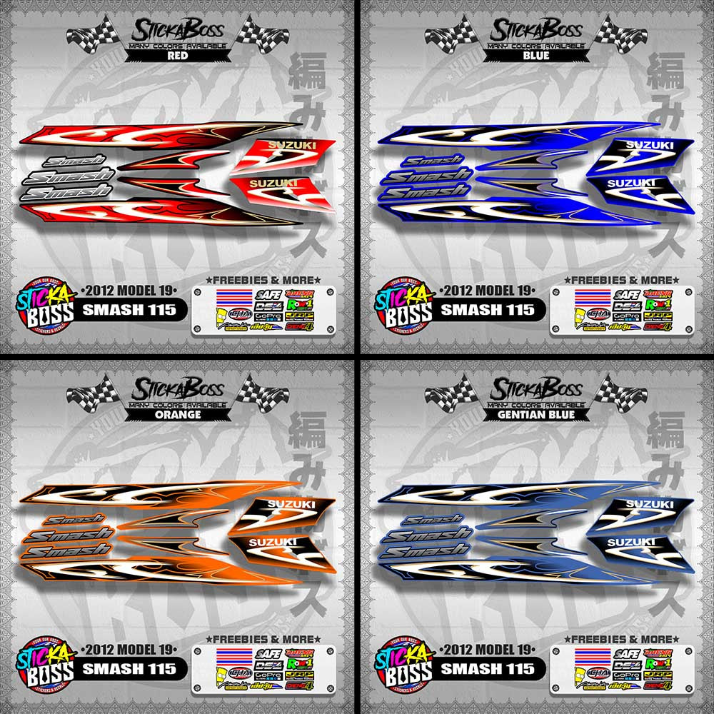 SMASH 115 DECALS ( 2012 MODEL 19 )【WITH FREEBIES】