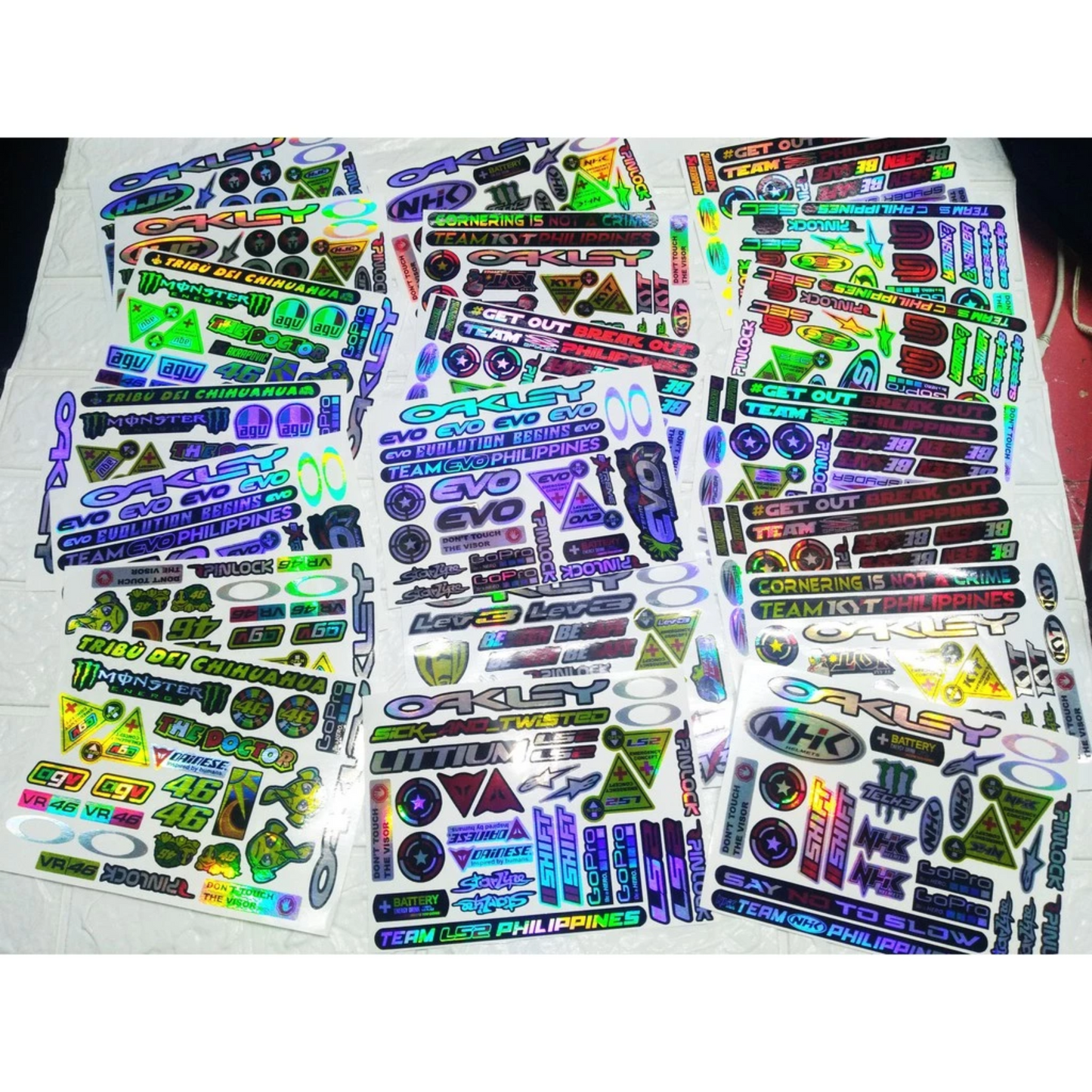 【HOLOGRAM】HELMET VISOR STICKERS【HOLOGRAPHIC】