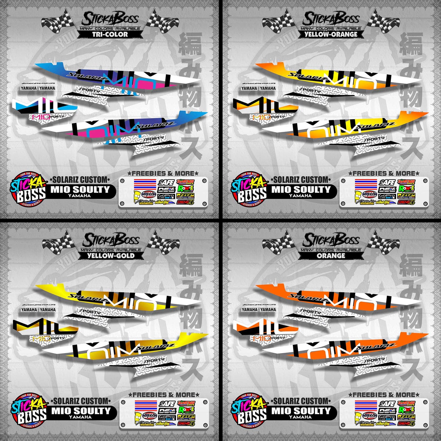 MIO SOULTY DECALS ( SOLARIZ CUSTOM )【WITH FREEBIES】