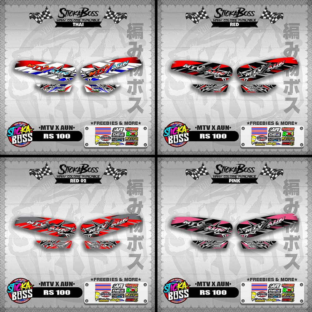 RS 100 DECALS ( MTV X AUN )【WITH FREEBIES】