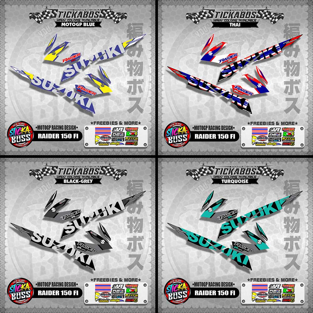 RAIDER 150 FI DECALS ( MOTOGP RACING DESIGN )【WITH FREEBIES】