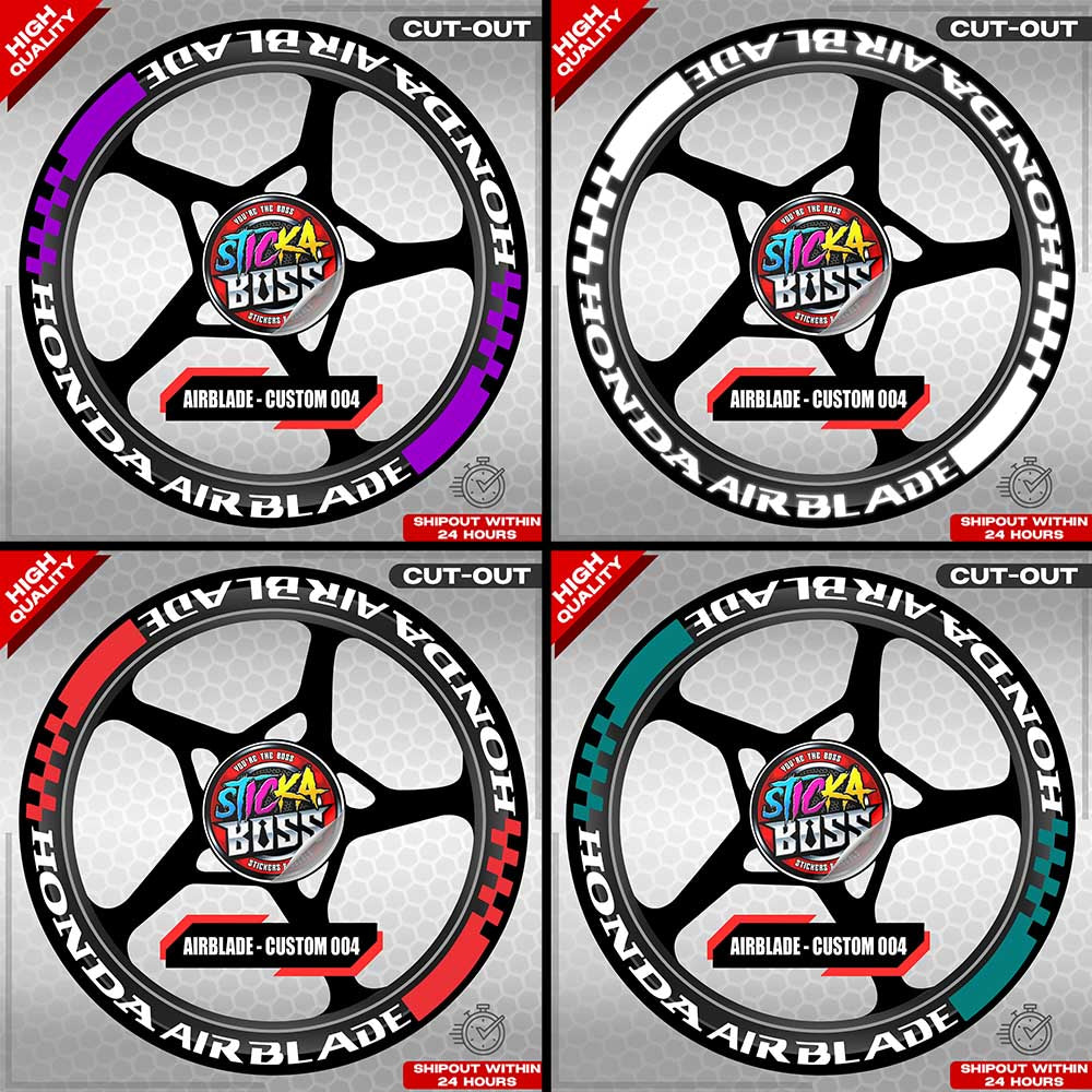 AIRBLADE 150 / 160 MAG STICKER SET ( 2 MAGS ) - CUSTOM 004 | VINYL WATERPROOF CUT-OUT DECALS