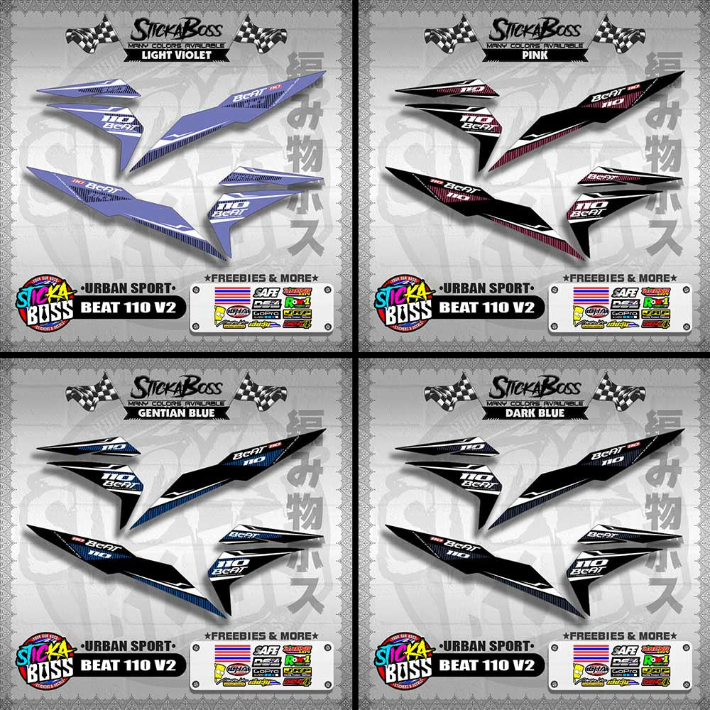 BEAT 110 FI V2 DECALS ( URBAN SPORT )【WITH FREEBIES】