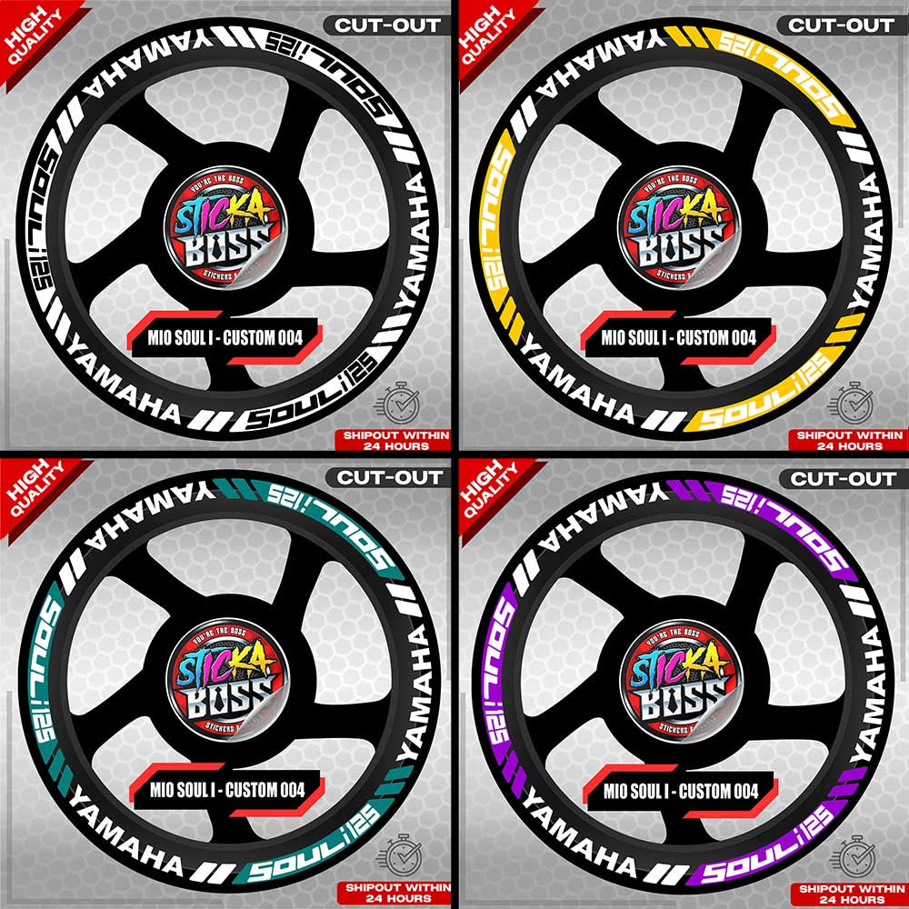 MIO SOUL I MAG STICKER SET ( 2 MAGS ) - CUSTOM 004 | VINYL WATERPROOF CUT-OUT DECALS