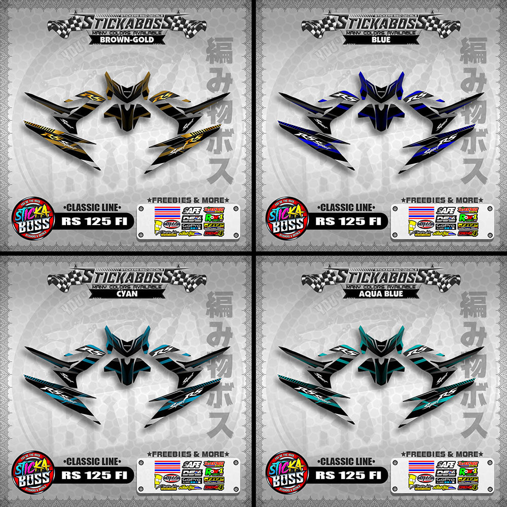 RS 125 FI DECALS ( CLASSIC LINE)【WITH FREEBIES】