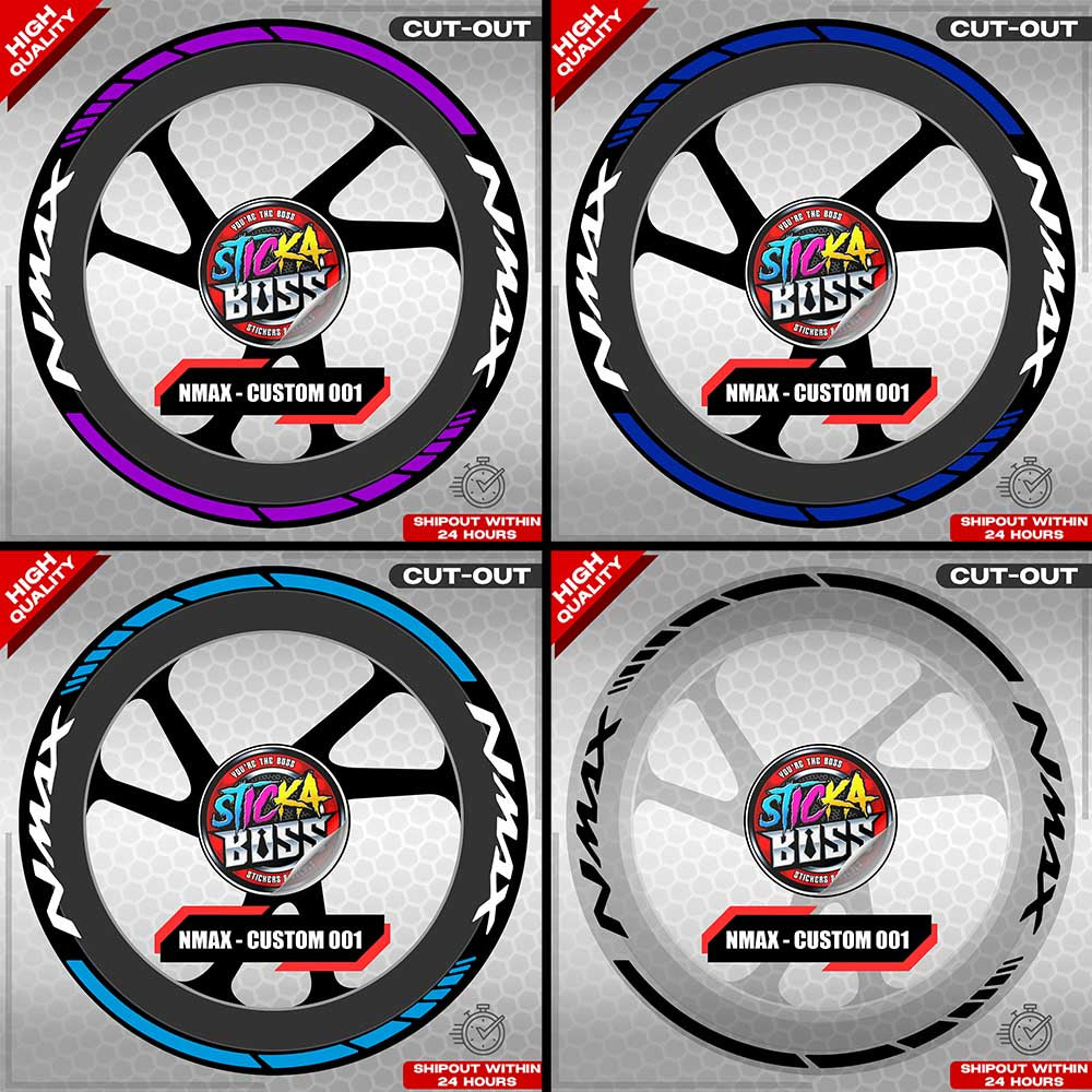 NMAX 155 MAG STICKER SET ( 2 MAGS ) - CUSTOM 003 | VINYL WATERPROOF CUT-OUT DECALS