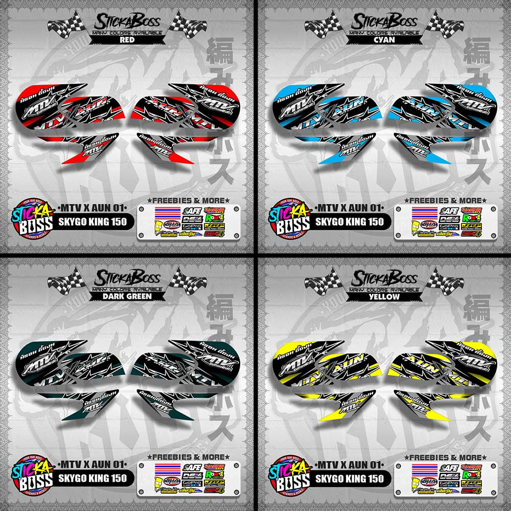 SKYGO KING 150 DECALS ( MTV X AUN 01 )【WITH FREEBIES】