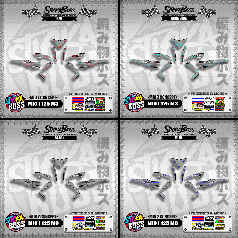 MIO I 125 M3 DECALS ( MIO Z CONCEPT )【WITH FREEBIES】