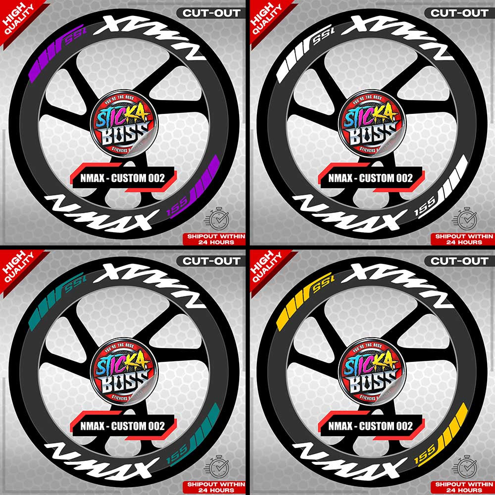 NMAX 155 MAG STICKER SET ( 2 MAGS ) - CUSTOM 002 | VINYL WATERPROOF CUT-OUT DECALS