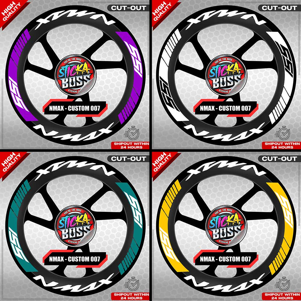 NMAX 155 MAG STICKER SET ( 2 MAGS ) - CUSTOM 007 | VINYL WATERPROOF CUT-OUT DECALS