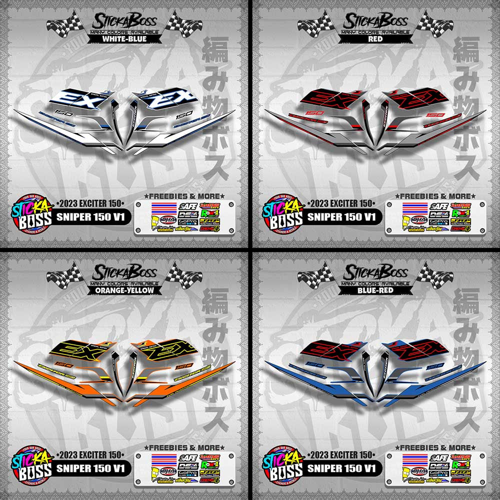 SNIPER 150 V1 VIETNAM DECALS ( 2023 EXCITER 150 )【WITH FREEBIES】