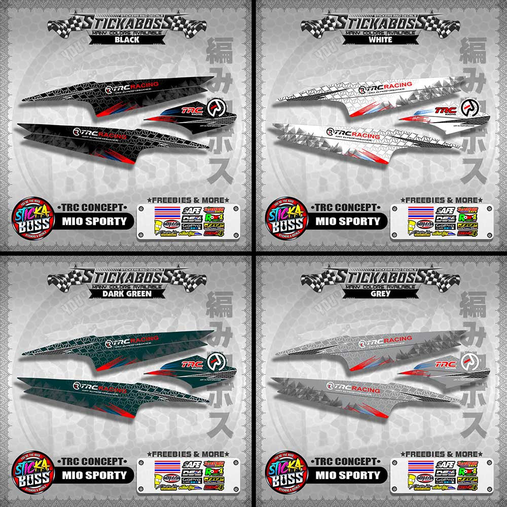 MIO SPORTY STICKER DECALS ( TRC CONCEPT )【WITH FREEBIES】
