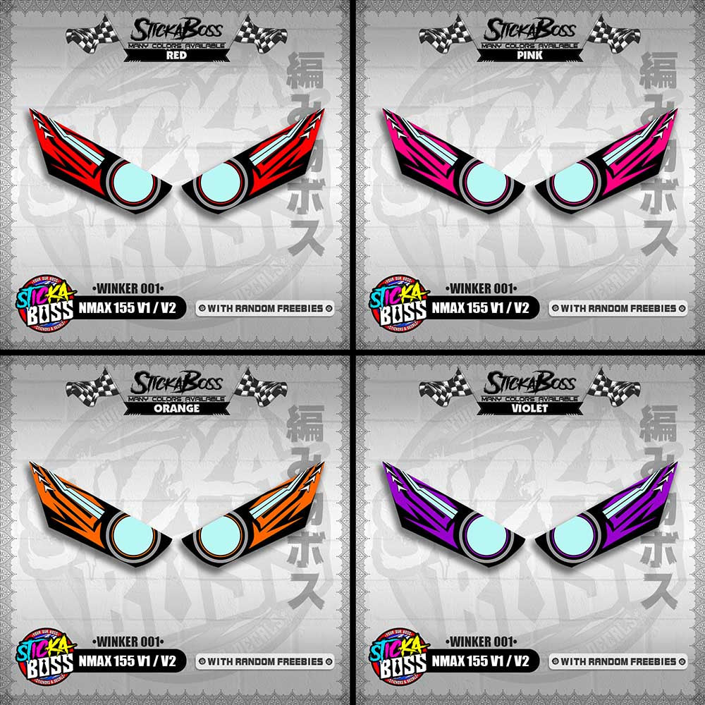 NMAX 155 V1/V2 (WINKER 001) TRANSPARENT【WITH FREEBIES】