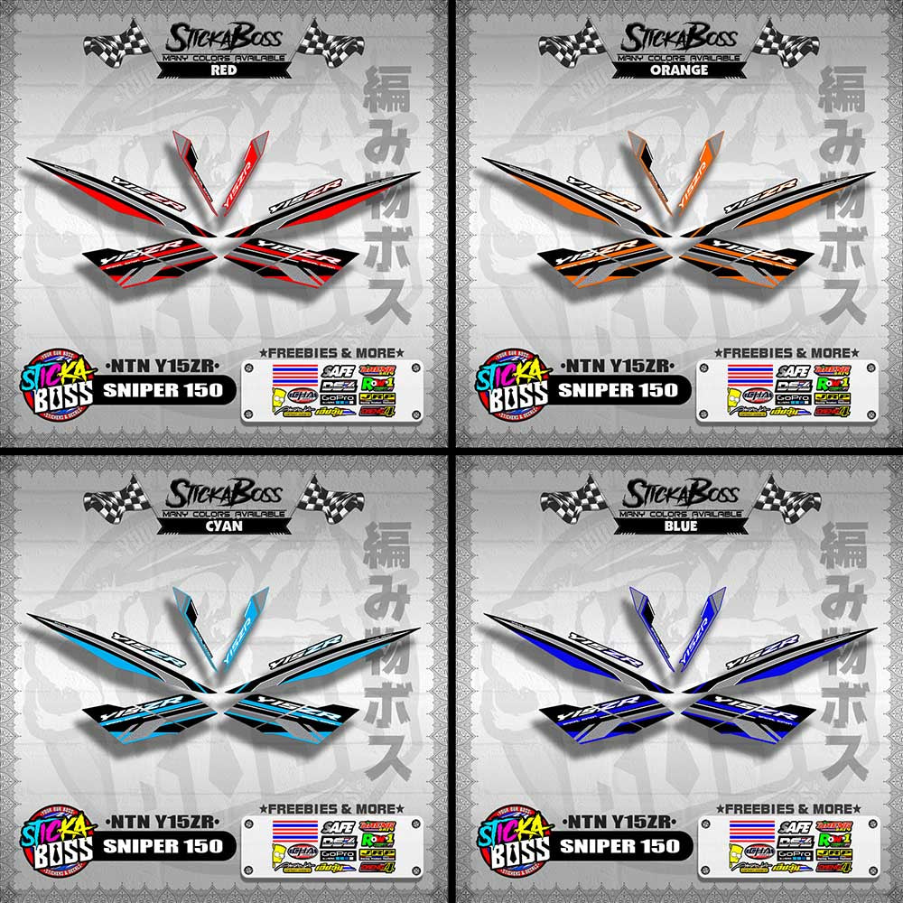 SNIPER 150 DECALS ( NTN Y15ZR )【WITH FREEBIES】