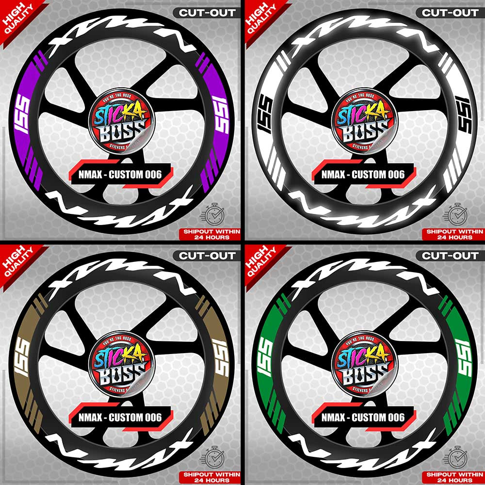 NMAX 155 MAG STICKER SET ( 2 MAGS ) - CUSTOM 006 | VINYL WATERPROOF CUT-OUT DECALS