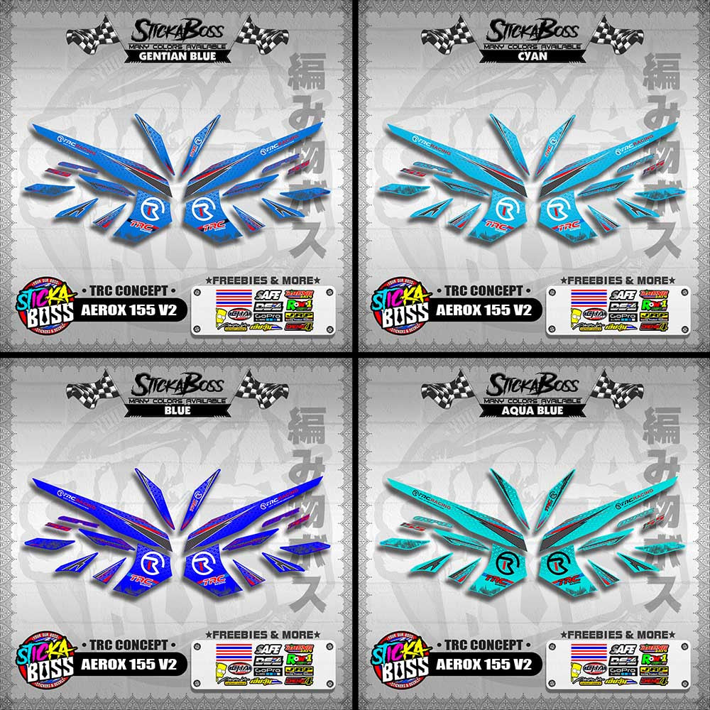 AEROX 155 V2 DECALS ( TRC CONCEPT )【WITH FREEBIES】